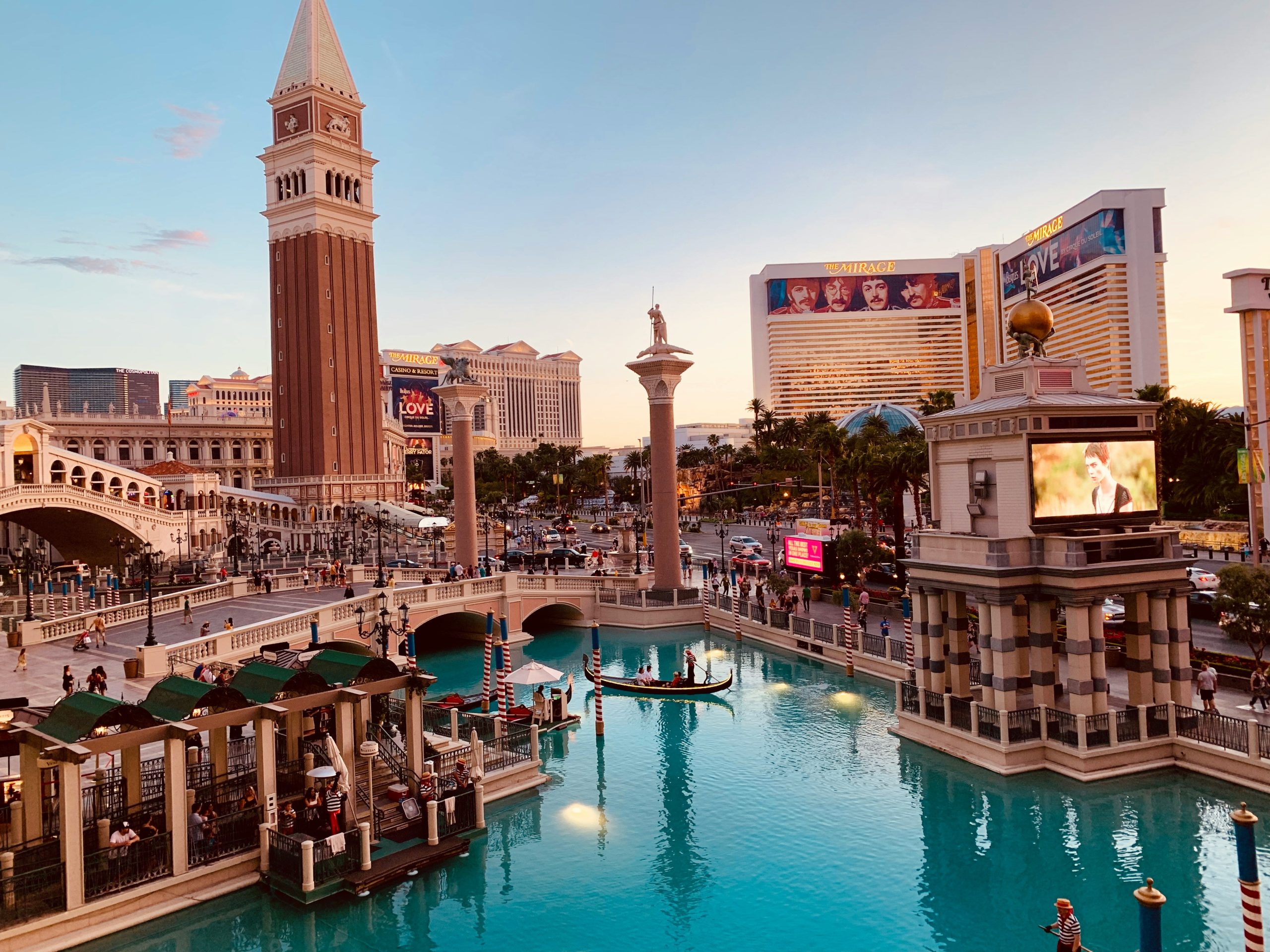 The Venetian canals.